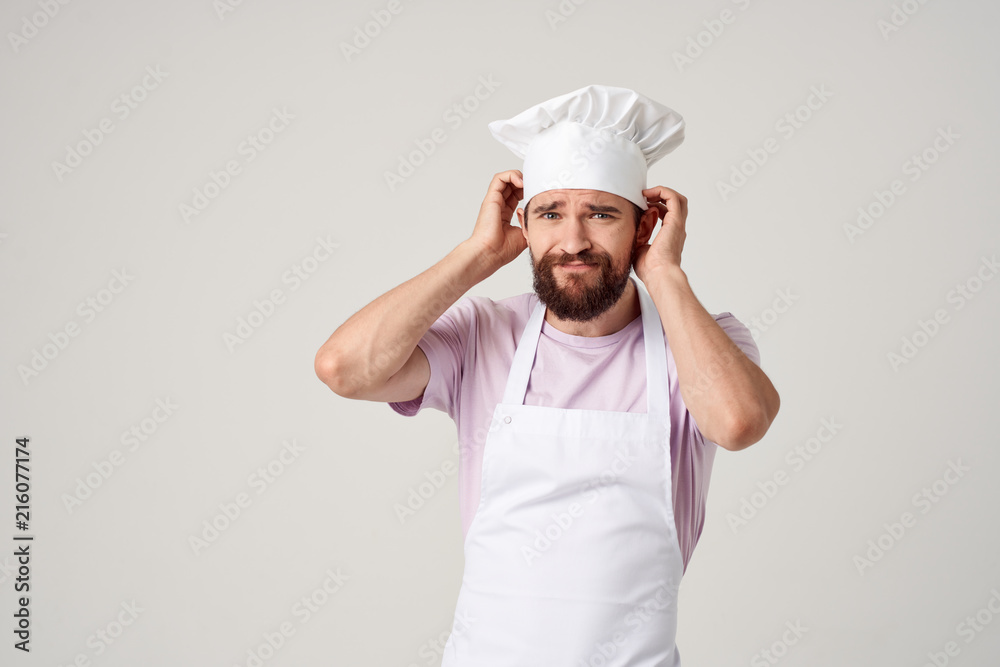 attractive man, a head cook attractive man, a head cook