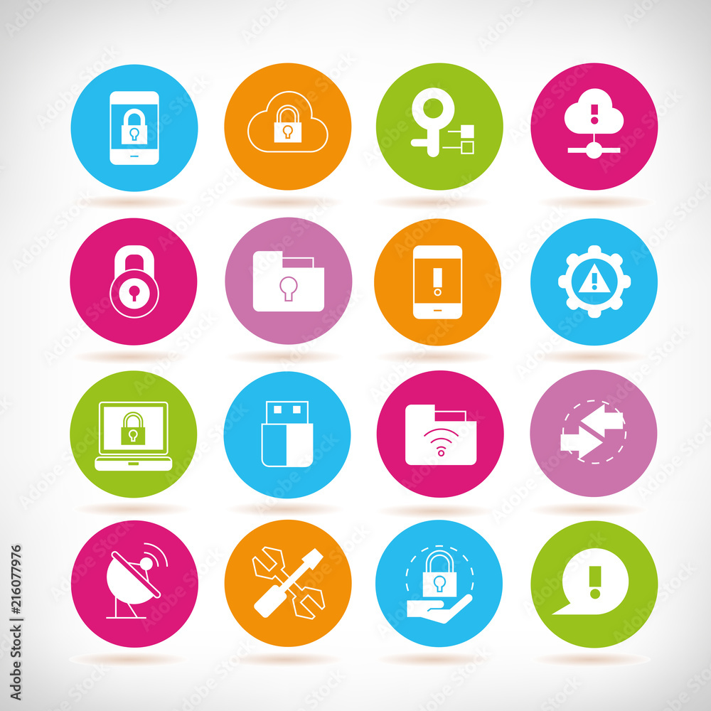 data security icons, network security icons data security icons, network security icons