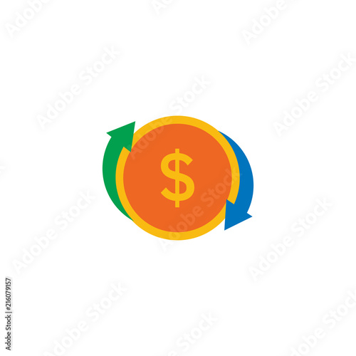 Exchange Money Logo Icon Design