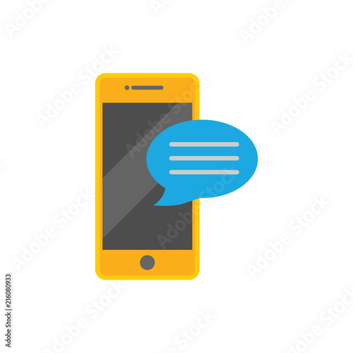 Smartphone Testimonial Logo Icon Design