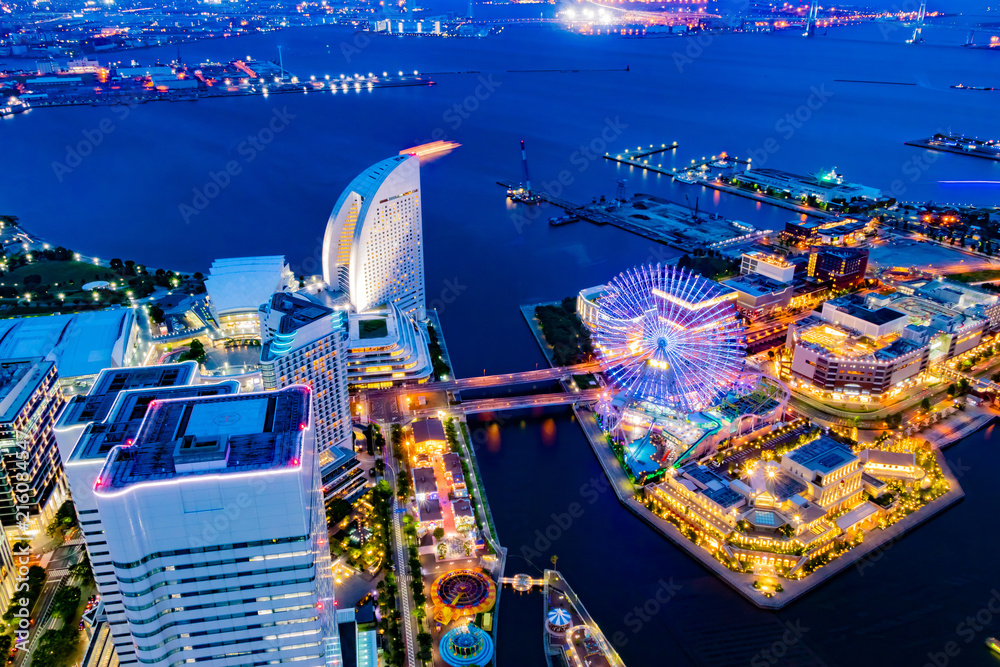 Obraz premium みなとみらい・横浜 展望台からの景色