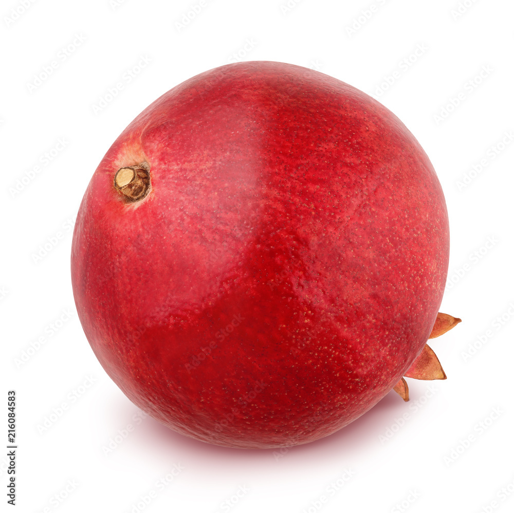 Whole pomegranate isolated on a white. Whole pomegranate isolated on a white.