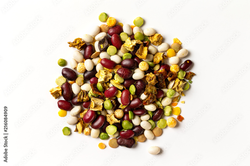 Macro pile of beans mix as a natural healthy food. Macro pile of beans mix as a natural healthy food.