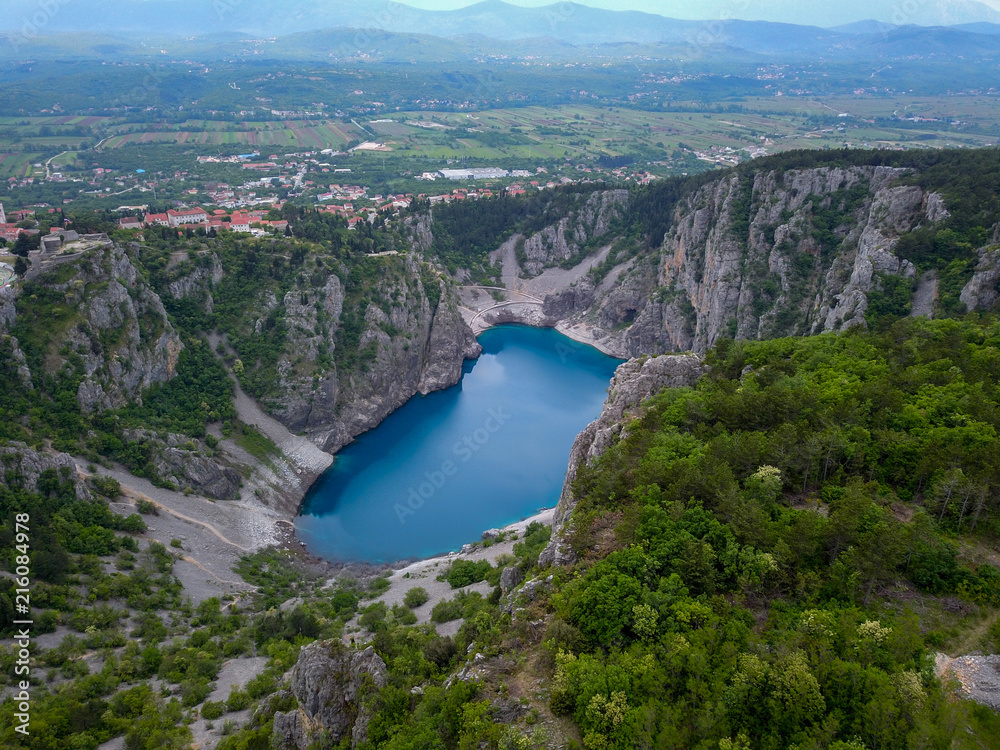 Blue Lake (Croatian: Modro jezero or Plavo jezero) is a karst lake located  near Imotski in