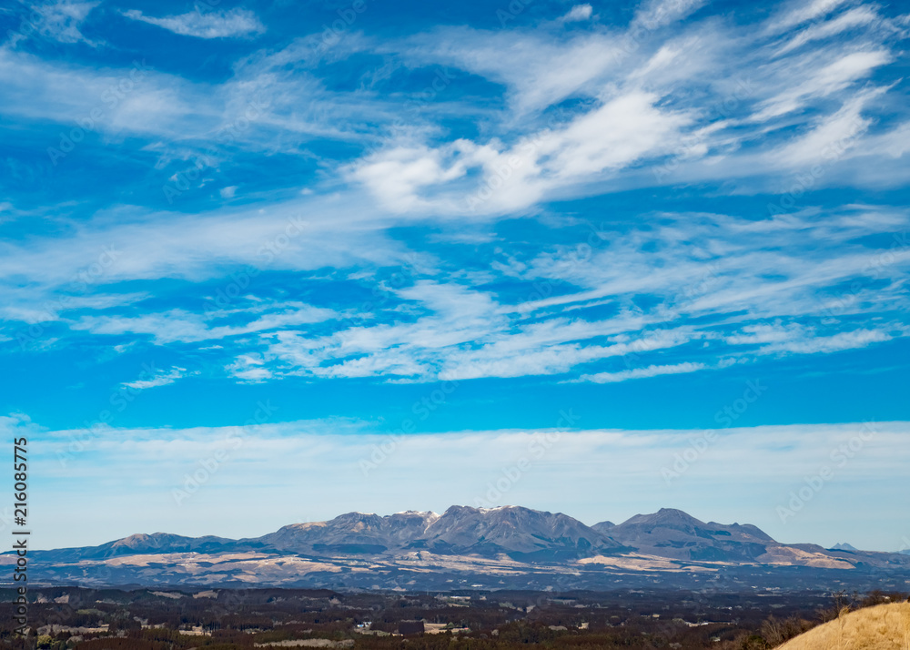 Fototapeta premium 荻岳 パノラマ くじゅう