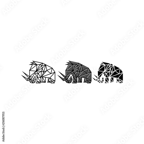 Mammoth / Elephant Polygonal Logo