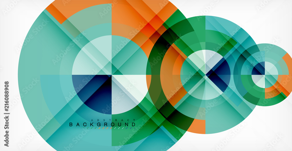 Vector circle abstract background