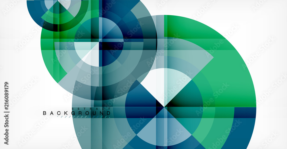 Obraz premium Vector circle abstract background