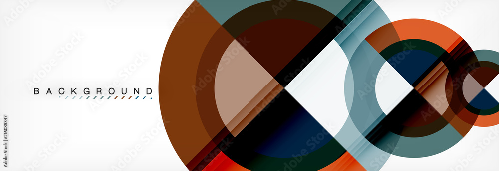 Vector circular geometric abstract background Vector circular geometric abstract background