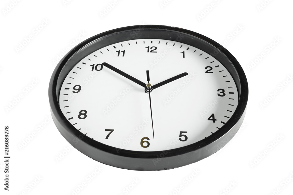 Simple classic black and white round wall clock Simple classic black and white round wall clock
