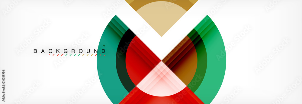 Vector circular geometric abstract background Vector circular geometric abstract background