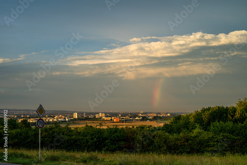 Mainz mit Regenbogen