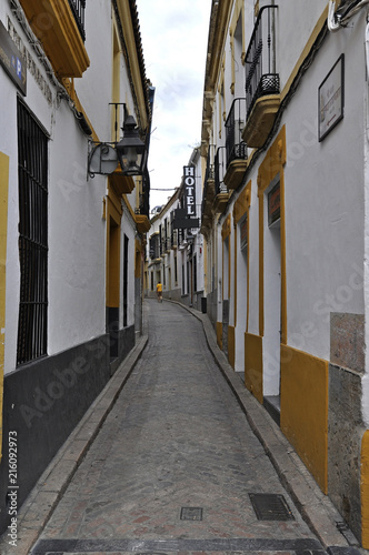 hotel in a narrow street