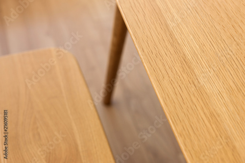wood furniture closeup