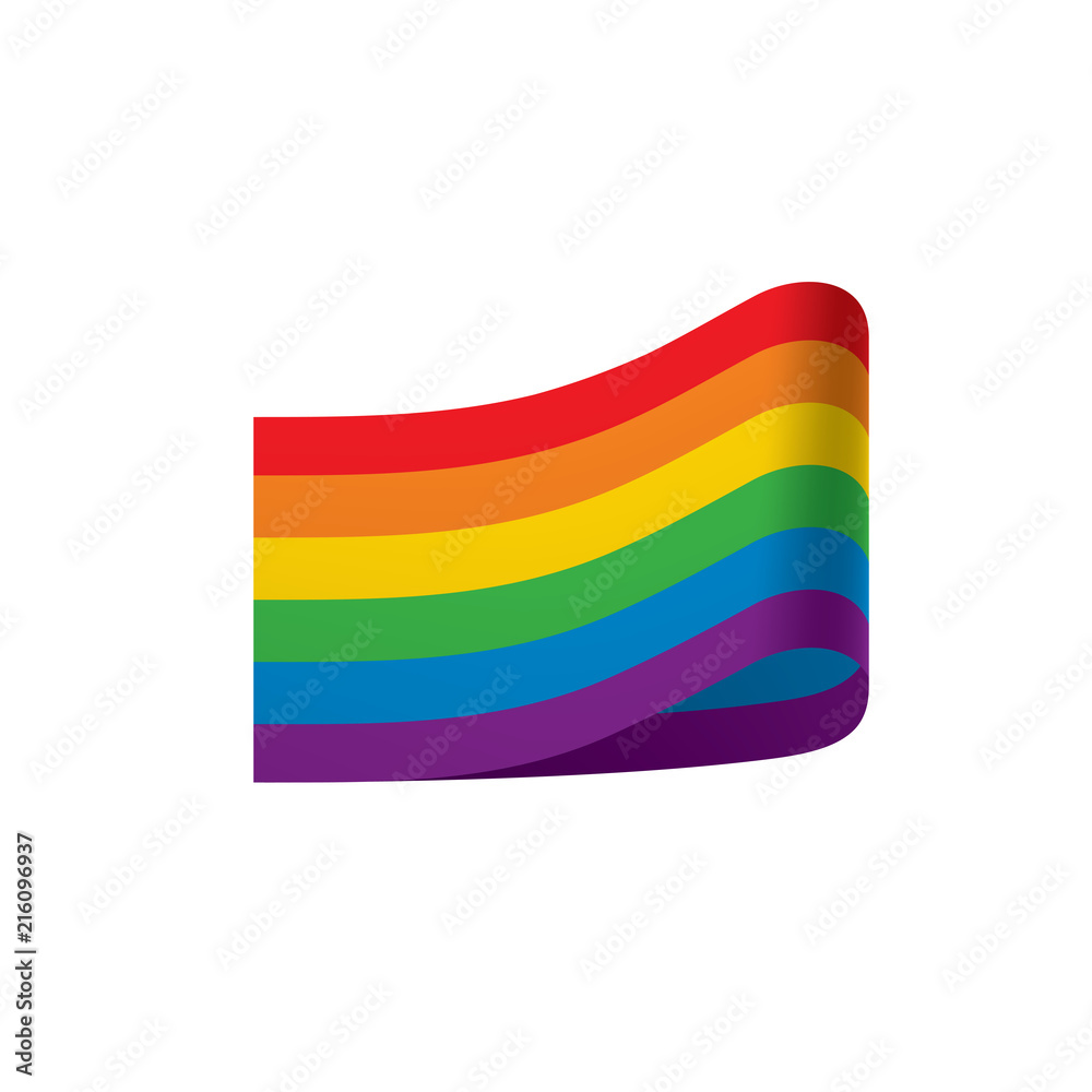 Obraz premium Vector a rainbow flag