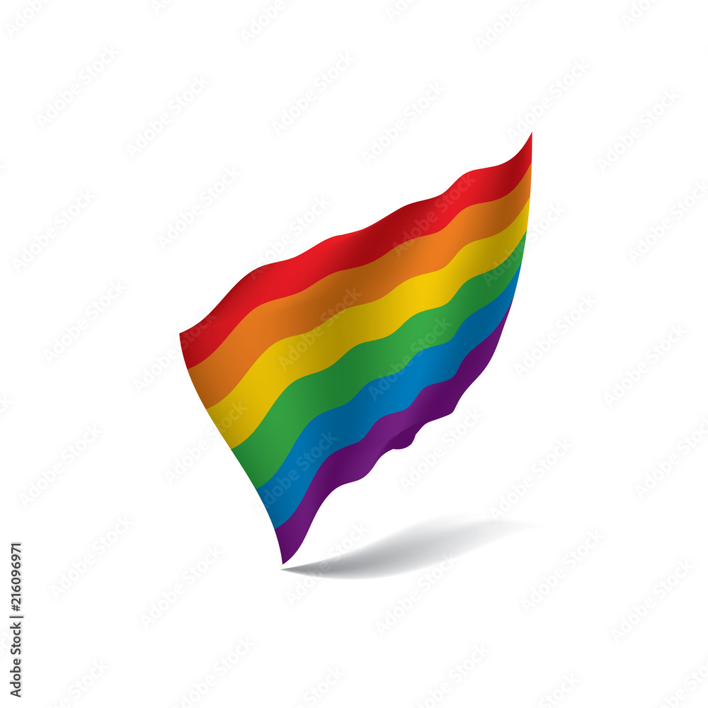 Obraz premium Vector a rainbow flag