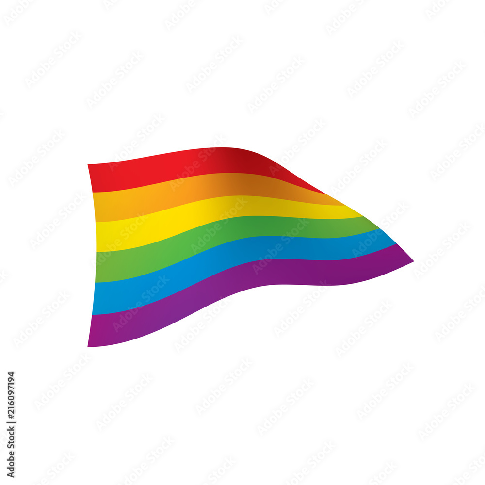 Obraz premium Vector a rainbow flag