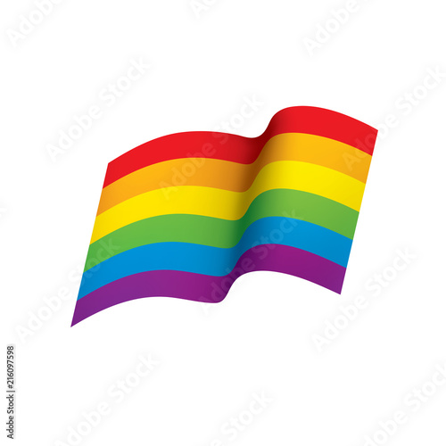 Vector a rainbow flag
