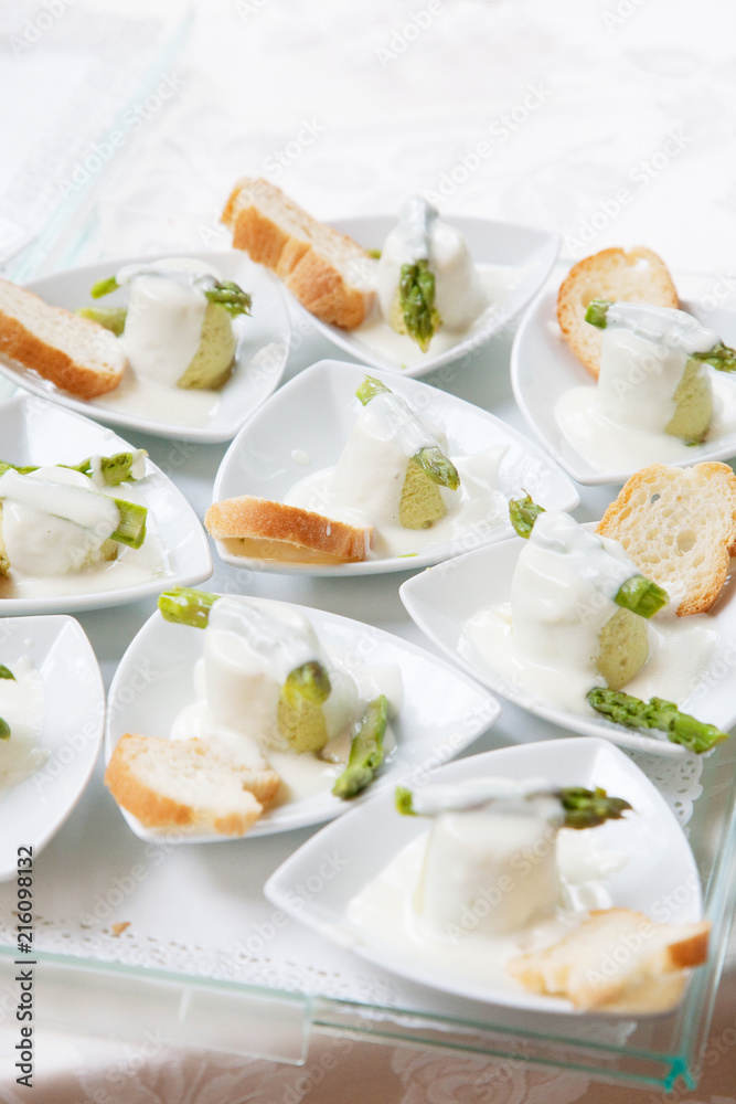 assortment of appetizers and finger food