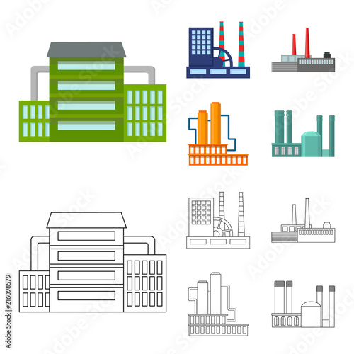 Industry, production.Factory set collection icons in cartoon,outline style vector symbol stock illustration web.