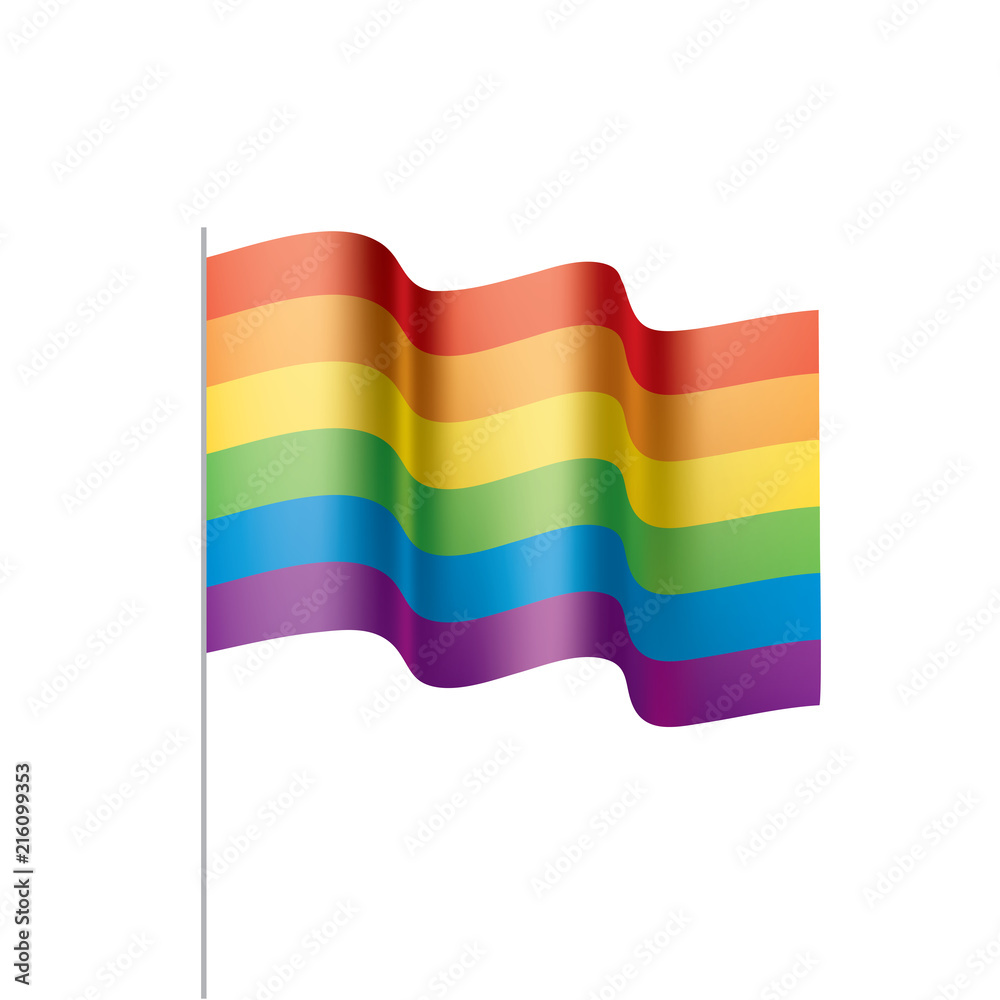 Fototapeta premium Vector a rainbow flag