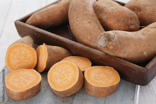 preparing sweet potatoes