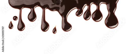 Rich dark chocolate syrup d...