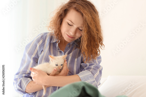 Morning of beautiful woman ...