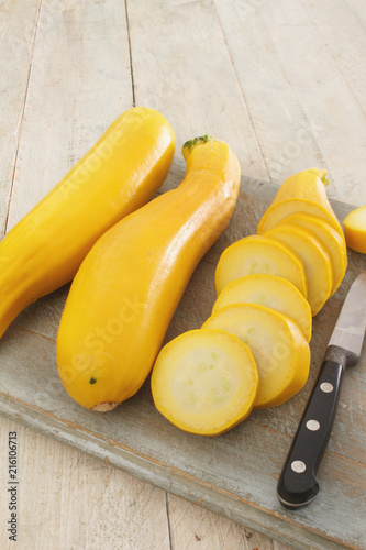 preparing fresh courgettes