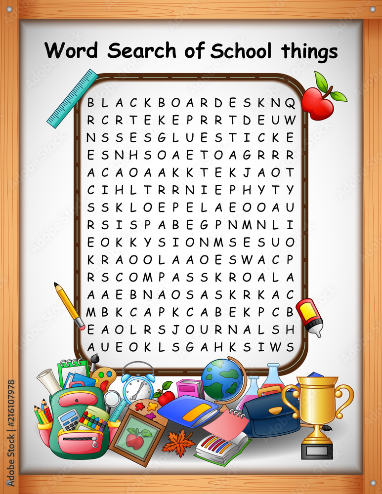Word Search Puzzle, Word Puzzles, Word Games, Kids Games