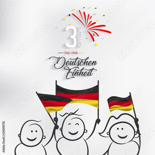 Tag der Deutschen Einheit - vektor.