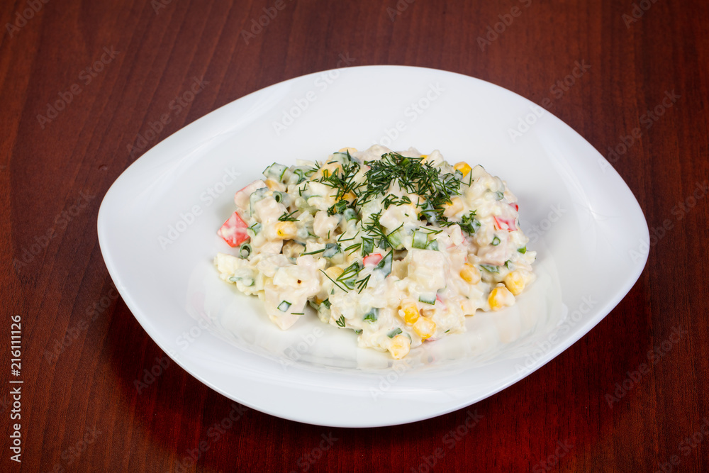 Russian Crab salad Russian Crab salad