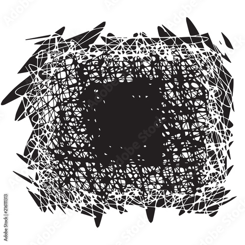 stock vector black and white scratches background