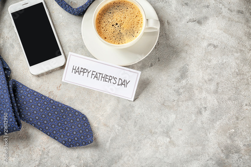 Neck tie with cup of coffee...