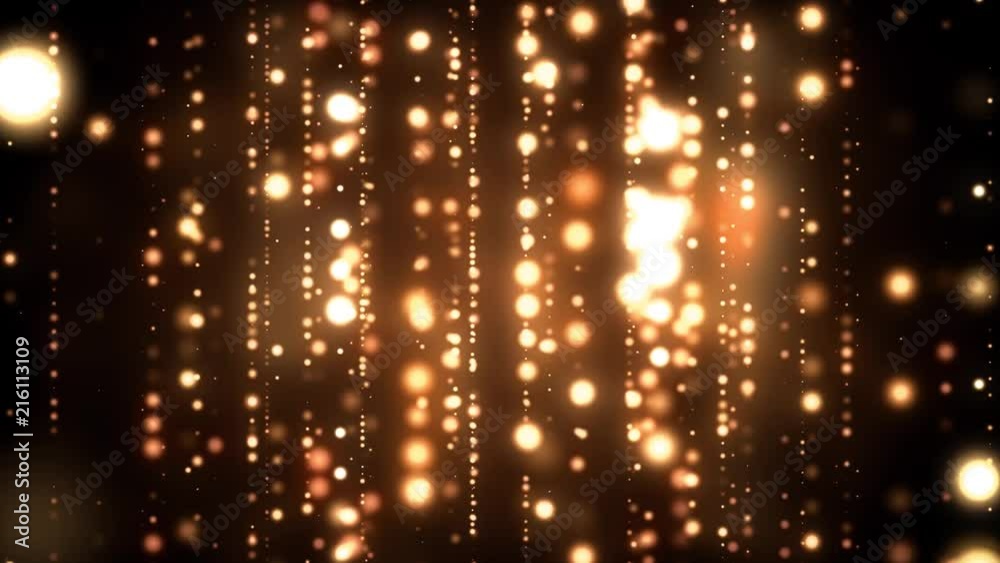 Golden Light Strings Tunnel Golden Light Strings Tunnel