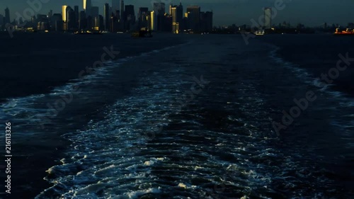 waves on the water, taking a ride on the Staten Island Ferry!