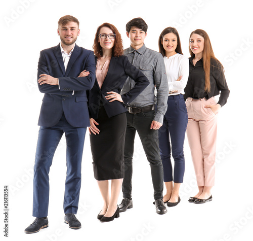 Group of business people on...