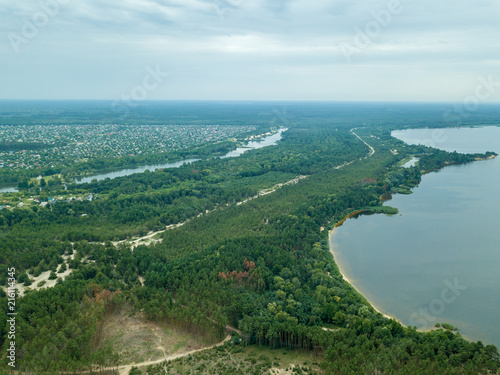 Countryside view from the air