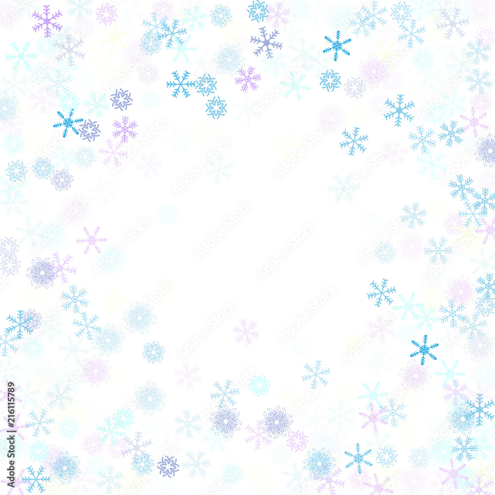 Falling down snow confetti, snowflake vector border. Festive winter, Christmas, New Year sale background. Cold weather, winter storm, scatter texture. Hipster snowfall falling snowflakes cool confetti Falling down snow confetti, snowflake vector border. Festive winter, Christmas, New Year sale background. Cold weather, winter storm, scatter texture. Hipster snowfall falling snowflakes cool confetti