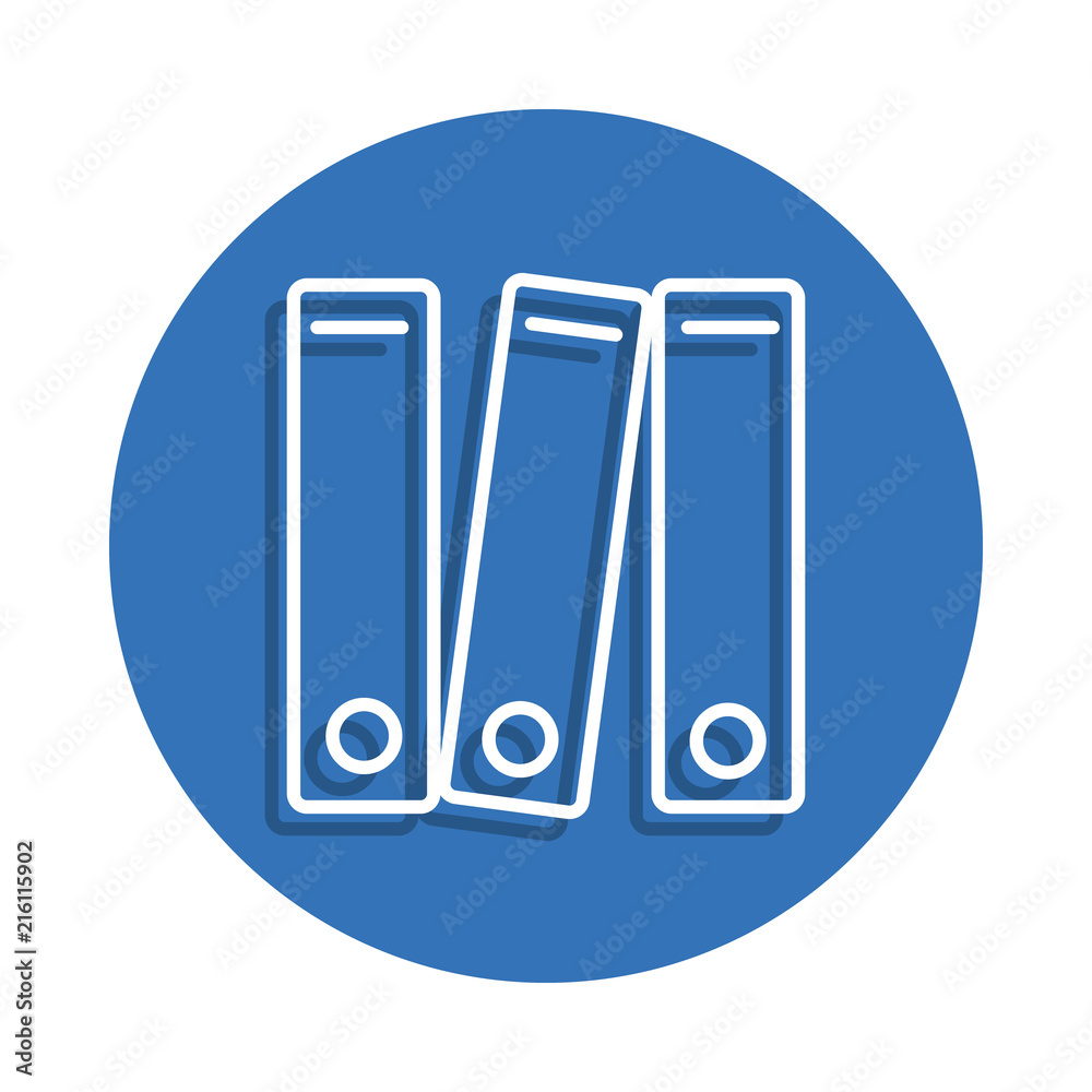 folder icon. Element of education for mobile concept and web apps icon. Thin line icon with shadow in badge for website design and development, app development folder icon. Element of education for mobile concept and web apps icon. Thin line icon with shadow in badge for website design and development, app development