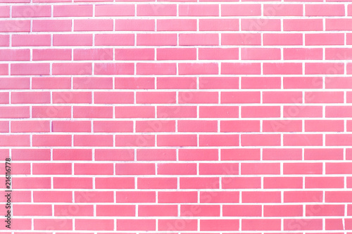 Pink brick wall texture background material of industry building construction. for design