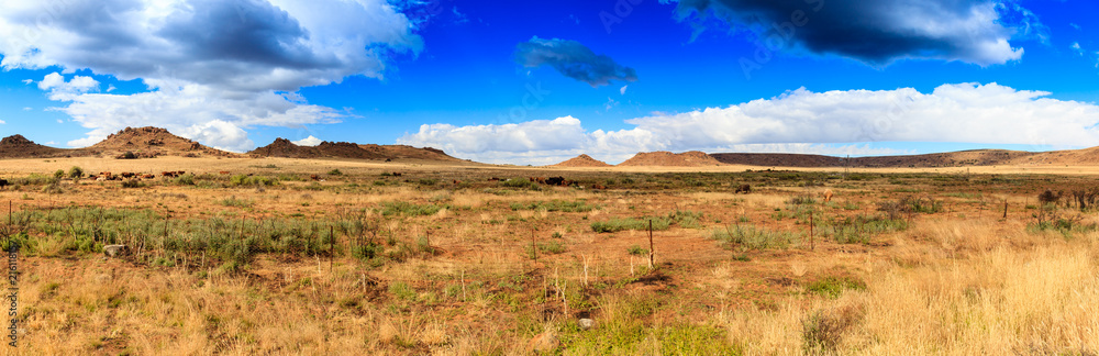 The landscape of the Karoo near Nieu Bethesda, South Africa.