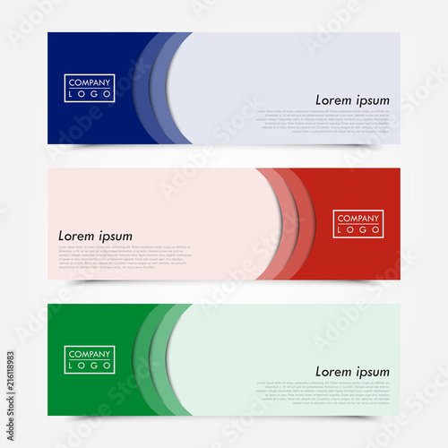 abstract geometric banner template, header template, banner for web template, card banner template, design for business presentation - vector illustration