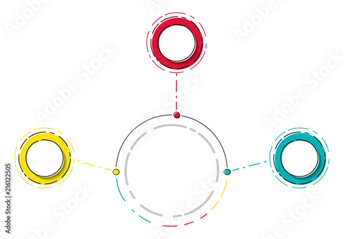 Layout of empty infographic - business concept. Vector.