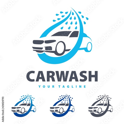 Carwash Logo, Car Logo, Vehicle Logo with Water Falls Stock Vector -  Illustration of great, animals: 147875647