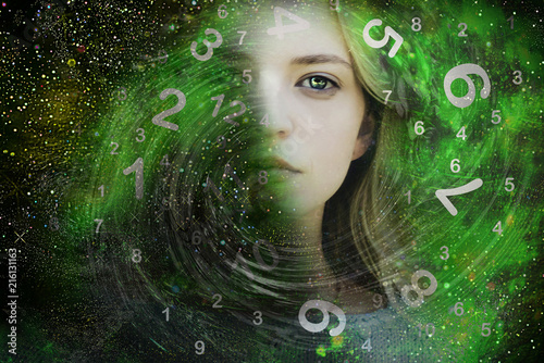 Space woman and numerology