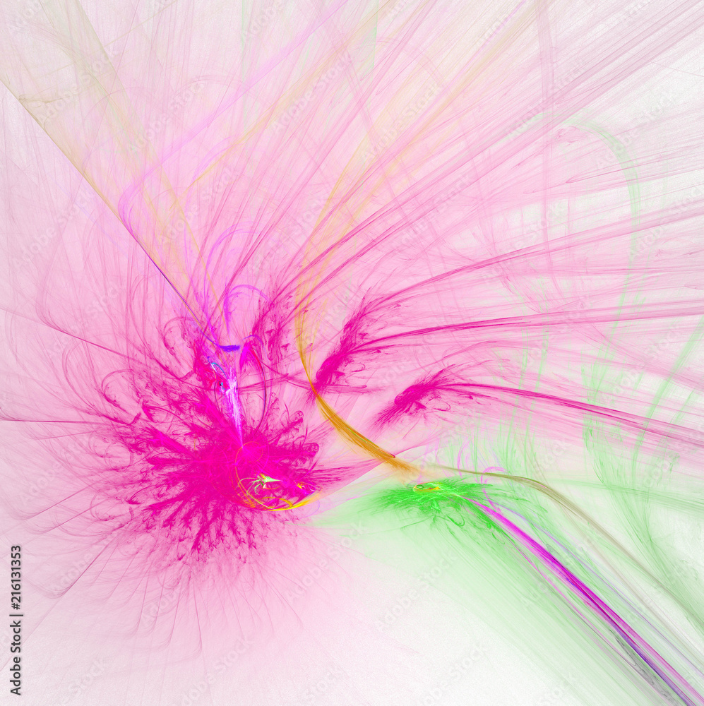Obraz premium fractal on white
