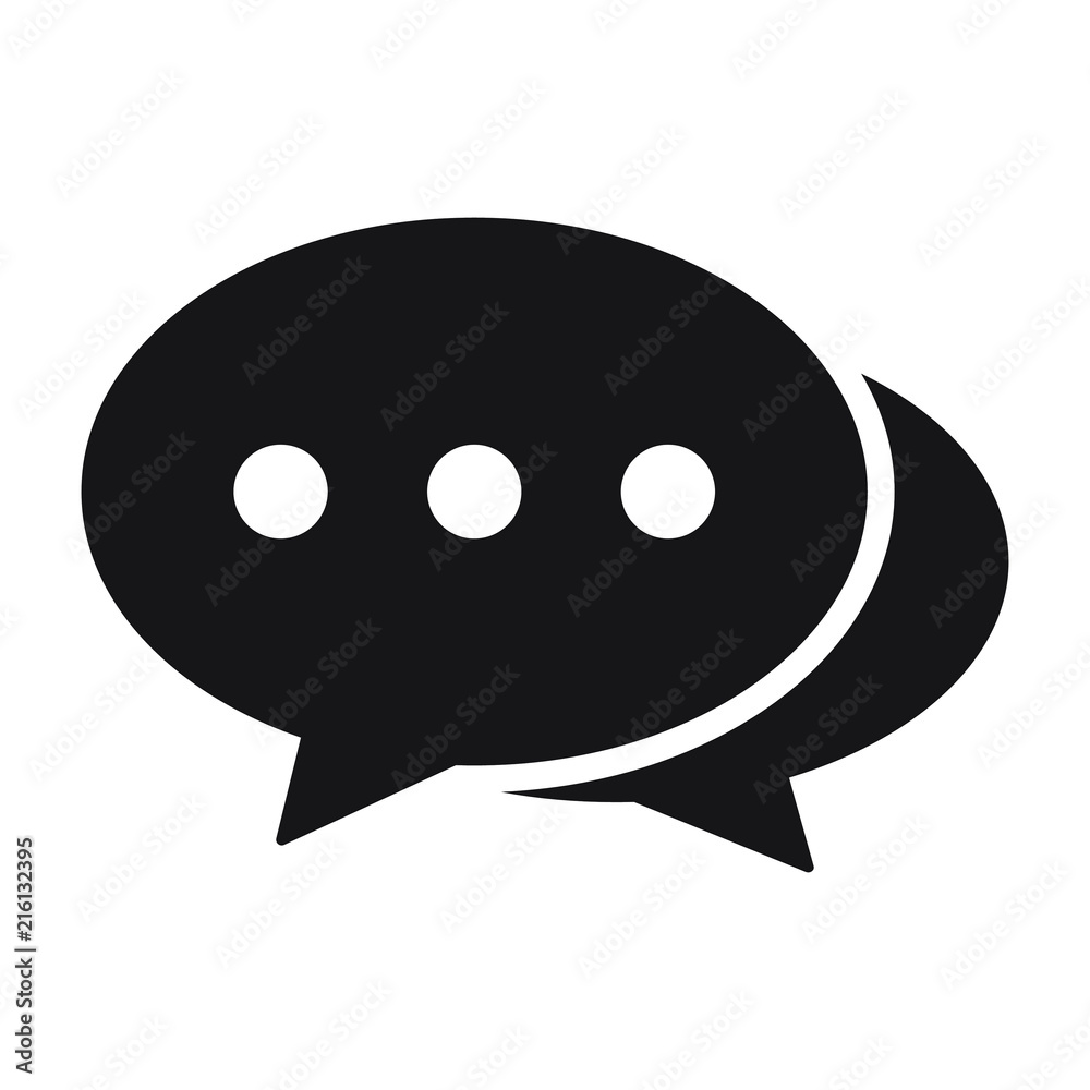 Speech bubble icon. Chat icon, sms icon, comment icon Speech bubble icon. Chat icon, sms icon, comment icon