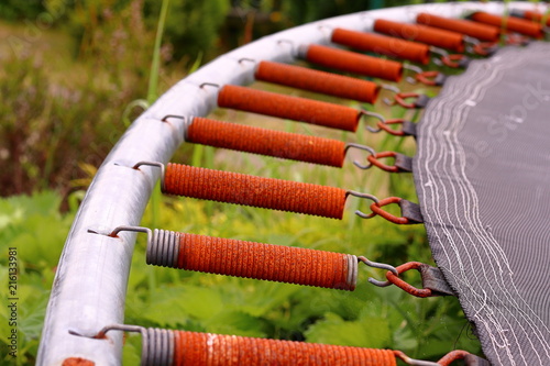 Rusty trampoline springs