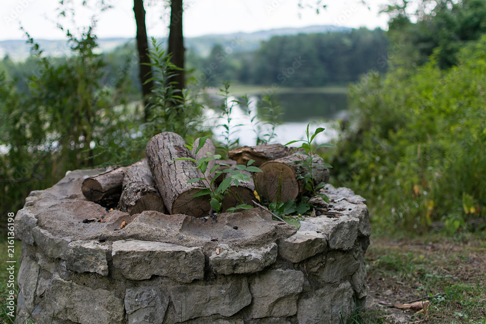 Fototapeta premium Camp Firewood